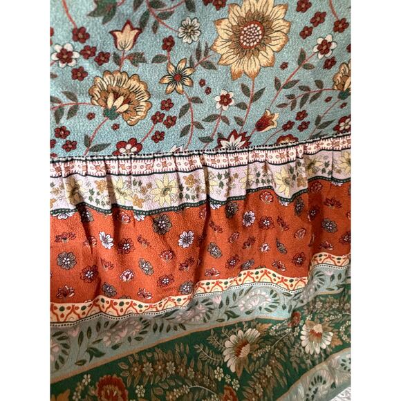 SPELL & THE GYPSY COLLECTIVE - LADY UNTAMED BUTTON DOWN MIDI DRESS -MATCHA - Med - Picture 6 of 10